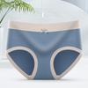 Nueva Ropa Interior Modal de Cintura Media Talla Grande para Mujer Transpirable Sin Marcas Entrepierna de Algodón Puro Calzones Sexy de Cadera para Mujer Color de Contraste