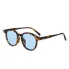 Gafas de Sol 2025 Nuevas de Moda para Mujer Retro Marco Pequeño Gafas de Sol para Rostro Pequeño Gama Alta Ins Fotografía Callejera Marco Redondo Anti-UV
