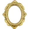 Estilo Europeo Dorado Retro Mini Marco de Fotos Resina Tallada Uñas Postizas Joyería Adornos Accesorios para Sesión de Fotos Fotografía