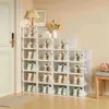 Caja de Zapatos Engrosada Transparente a Prueba de Polvo Caja de Almacenamiento de Zapatos Dormitorio Espacio Pequeño Angosto Ahorrador de Espacio Apilable Simple Zapatero Estante para Zapatos