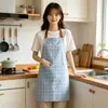 Delantal Impermeable para Mujer, de Moda para Cocina Casera, Delantal de Celebridad de Internet de Moda, Ropa de Trabajo para Adultos, Fabricante Creativo de Uniformes de Trabajo