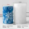 Jiahuimei Enfeites de Decoração de Natal Molde de Silicone DIY Floco de Neve de Natal Ferramenta de Moagem para Vela Cilíndrica de Aromaterapia