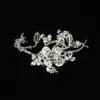 Joyería Antigua DIY para Novia Rama de Aleación Rama de Flor Grande Accesorios Pasador Tocado Material Decorativo Hebilla de Joyería de Abanico Redondo