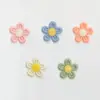 Dulces Coloridos Bordados de Encaje Flor de Cinco Pétalos Accesorios para Coleta de Bebé Estilo Mismo de TikTok Accesorios de Diadema Elástica