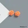 10MM simulação de cor rosa feito à mão diy cola de creme capa de celular furo para grampo material para sapatos acessórios de resina