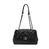 Bolso de Cadena Acolchado de Alta Gama Estilo Chanel para Mujer, Nuevo Modelo 2026 Versátil Bolso de Hombro Cruzado con Cierre de Candado Bolso de Axila