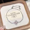 Pulsera Calada de Rombo de Circonita Transfronteriza Europea y Americana, Joyería de Mano Exquisita de Lujo Ligero de Alta Gama, Personalidad, Banda para la Mano, Temperamento, Versátil para Mujeres