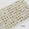 Broca para Cubitos de Hielo Dongzhou Broca de Cubo de 4 mm Huazi 4841 Mismo Estilo Cristal K9 de Alta Calidad Accesorios para Uñas Planos
