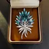 Broches de Imitación de Cristal de Alta Venta Europeos y Americanos para Mujer, Pines Exquisitos de Flor y Animal de Gama Alta, Broches de Traje Modernos y Elegantes