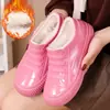 Botas de Lluvia para Mujer, Exterior de Terciopelo, Zapatos de Agua de Suela Blanda a la Moda, Antideslizantes, Impermeables, Botas de Lluvia de Caña Baja, Zapatos de Goma Gruesos para Trabajar en la Cocina