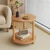 Mesa Lateral Redonda Pequena Minimalista, Mesinha de Café Pequena Famosa na Internet Tendência, Mesa de Canto para Sofá em Sala de Estar, Mesa de Cabeceira Criativa Nórdica