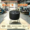 Estufa de Calefacción para Patio de Camping Transfronterizo Brasero de Madera Plegable para Jardín Fogata Parrilla de Carbón para Barbacoa Barbacoa de Patio