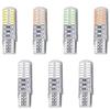 Luz de largura LED para carro T10 3014 24SMD silicone destaque contorno luz W5W lâmpada de placa 12V