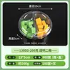 Caja Desechable para Fruta Transparente con Tapa Caja de Embalaje de Plástico Caja para Llevar Caja Gruesa con Compartimentos Caja para Fruta Cortada y Ensalada