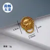 Puxador de Cabeça de Animal Imitação Puxador para Caixa de Vinho Puxador para Caixa de Baijiu Puxador de Liga para Embalagem Puxador de Cabeça de Fera Retrô para Caixa de Presente