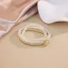 Pulsera de Hebilla de Herradura con Cuentas Doradas Apiladas para Mujer Diseño Ins Pulsera de Corazón Estrella Candado Tendencia Suministro Transfronterizo