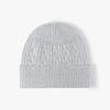 Gorro de Punto Jacquard para Otoño e Invierno para Hombres y Mujeres, Circunferencia de Cabeza Grande, Engrosado, Cálido, Cortavientos, para Exteriores, Versátil Sombrero de Lana