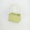 Bolsa para ramo de macarrón del Día de la Madre, bolsa de embalaje para flores al por mayor, bolsa impermeable para embalaje de ramos, caja cesta para flores de arte floral