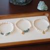 Pulsera de Perlas Naturales para Mujer Nuevo Estilo Chino Estilo Nacional Riqueza Amuleto Jade Azul Agua Pulsera Pulsera Joyería Novia Joyería Exquisita