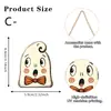 Colgantes de Madera 2D Lindos y Divertidos con Forma de Mascota para Halloween, Decoraciones de Atmósfera Festiva, Adornos Colgantes, Accesorios, Regalos