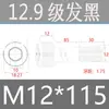 Tornillos de Cabeza Cilíndrica de Alta Resistencia Grado 12.9 para Impulsión de 1/2", Tornillos de Estándar Nacional, Caja Completa M2M3M4M5M6M8