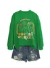 Apoio ao Defensor Capacitar Amazon Ebay Site Independente Moda Casual Moletom Feminino Estiloso