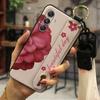 Adequado para Samsung A35 5G versão global shell do telefone móvel cordão líquido dos homens e das mulheres casal soft shell cor sólida personalidade