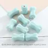 Cor de Doce Cerâmica Osso Furo Reto Contas Soltas Pulseira DIY Acessórios Acessórios com Contas Pulseira Corrente de Celular Material Contas de Porcelana