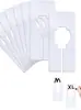 Divisores de clasificación de tamaño cuadrado etiquetas de dial de tamaño de barra de ropa letreros de zona de ropa clips de tamaño color blanco