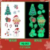 Adesivos de Natal que Brilham no Escuro, Adesivos de Tatuagem Coloridos, Essencial para Crianças, À Prova d'Água e Duradouros, Vários Designs de Natal para Escolher