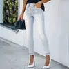 Jeans Adelgazantes de Estilo Europeo y Americano para Mujer, Ajuste Delgado, Multibotón, Tallas Grandes, para Viajar, Moda, Sitio Independiente 2026