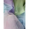 Tejido de malla ligera al agua velo fino tela para vestido de novia gasa suave sedosa organza transparente tela de diseñador para ropa