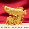 Año tras Año, Siempre Hay Superávit - Figura de Pez Dorado para la Riqueza, Adorno de Escritorio de Caja Registradora de Oficina, Artesanías de Metal al por Mayor