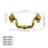 Jingmao hardware novo estilo chinês três móveis clássicos puxador de gaveta maçaneta de bronze guarda-roupa