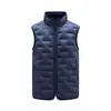 Colete de Penas Masculino 2026 Outono Inverno Casual Quente Moda Tendência Masculina Versátil Jaqueta de Penas