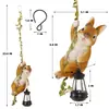 Estatuas de Animales Transfronterizas con Luces LED, Luces Solares, Adornos de Decoración para Patio Exterior, Jardín, Casa, Personalización de Paisajismo