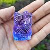 Doce Gatos de la Suerte del Zodiaco Pequeños Adornos Regalos para Ceremonias de Apertura, Mudanzas y Buena Suerte, Gato de la Suerte de Vidrio Colorido Decoraciones de Escritorio
