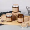 Taza de Vidrio Marrón Transfronteriza Velas Aromáticas sin Humo de Aceite Esencial Regalo Souvenir Velas Aromáticas para Uso en el Hogar Fábrica de Comercio Exterior Venta al por Mayor