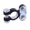 Abrazadera de batería de aleación de aluminio engrosada para automóviles y camiones, conector de batería, terminal de batería, bloque de terminales negro y rojo