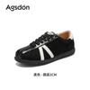 Zapatillas de Entrenamiento Alemanas Augusden Marrones para Mujer 2026 Nuevo Otoño e Invierno Adelgazantes de Suela Gruesa Estilo Ballet Zapatillas Casuales