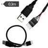 Pin USB de placa base a cable USB Cable USB a DuPont 2.54/1*5P Cable USB AM/cable de bafle DuPont