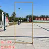 Nuevo Pantalla de Hierro Forjado para Bodas Marco Rectangular Soporte de Fondo para Decoración de Bodas Marco Cuadrado Geométrico Decoración de Fondo para Pasillo