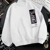 Sudadera para Hombre Primavera y Otoño con Capucha de Moda Ins Holgada Moda Estilo Hong Kong Cuello Redondo Felpa Otoño Pulóver de Pareja Top Chaqueta
