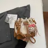 Bolsa de Ombro Única com Cordão Estilo Coreano Fresca e Estilosa para Mulheres 2026 Nova Coleção Primavera Bolsa Transversal de Alto Valor Bolsa Saco