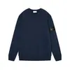 Sudadera de Manga Larga de Color Sólido Piedra con Cuello Redondo Estilo Piedra Cruz Estrella para Hombres y Mujeres, Hecha en Fábrica, Corte Holgado, Sin Capucha