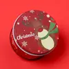 Natal Ano Novo criativo presentes pequenos para crianças embalagem de bola de desenho animado caixa de presente caixa de doces de folha de flandres estoque atacado
