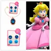 Juego de dibujos animados Joyería Princesa Biki Daisy Mirabe Mismo collar Clip de oreja Gema Cuentas de vidrio Niña Juguete