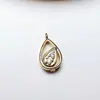 Acessórios de joias banhados a ouro de cobre 18k pingente alta cor zircônia micro cravejada colar pulseira brincos materiais DIY feitos à mão