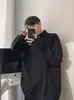 Directo de Fábrica Gama Alta Estilo Perezoso Suéter de Punto Otoño/Invierno Holgado Versátil Abrigo Suéter de Media Cremallera Cuello Alto Hombre