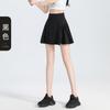 Falda Antiexposición Cuidadosamente Seleccionada con Diseño Falso de Dos Piezas para Mujer, Pantalones de Cinco Puntos Ajustados para Otoño, Falda de Danza Yoga, Minifalda Deportiva de Cintura Alta